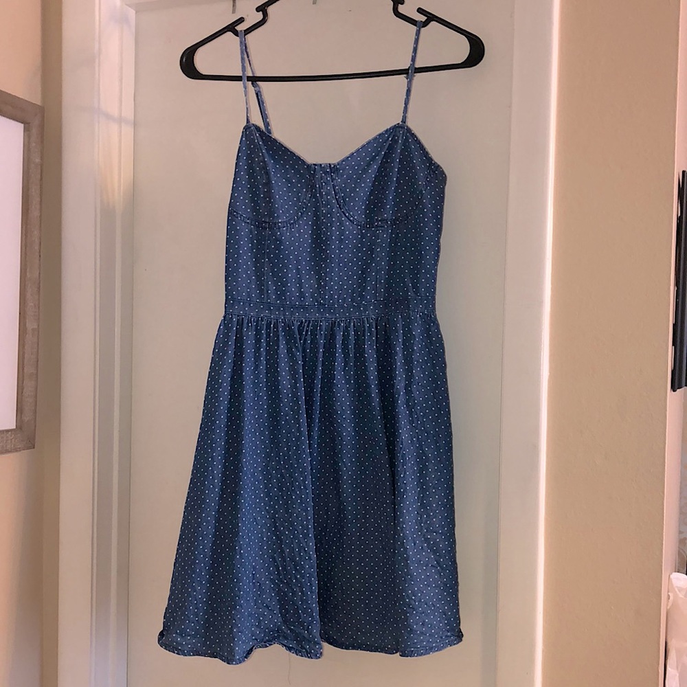 Lauren Conrad Jean dress with polka dots